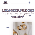 Listado de Suplidores de Accesorios y Joyerias