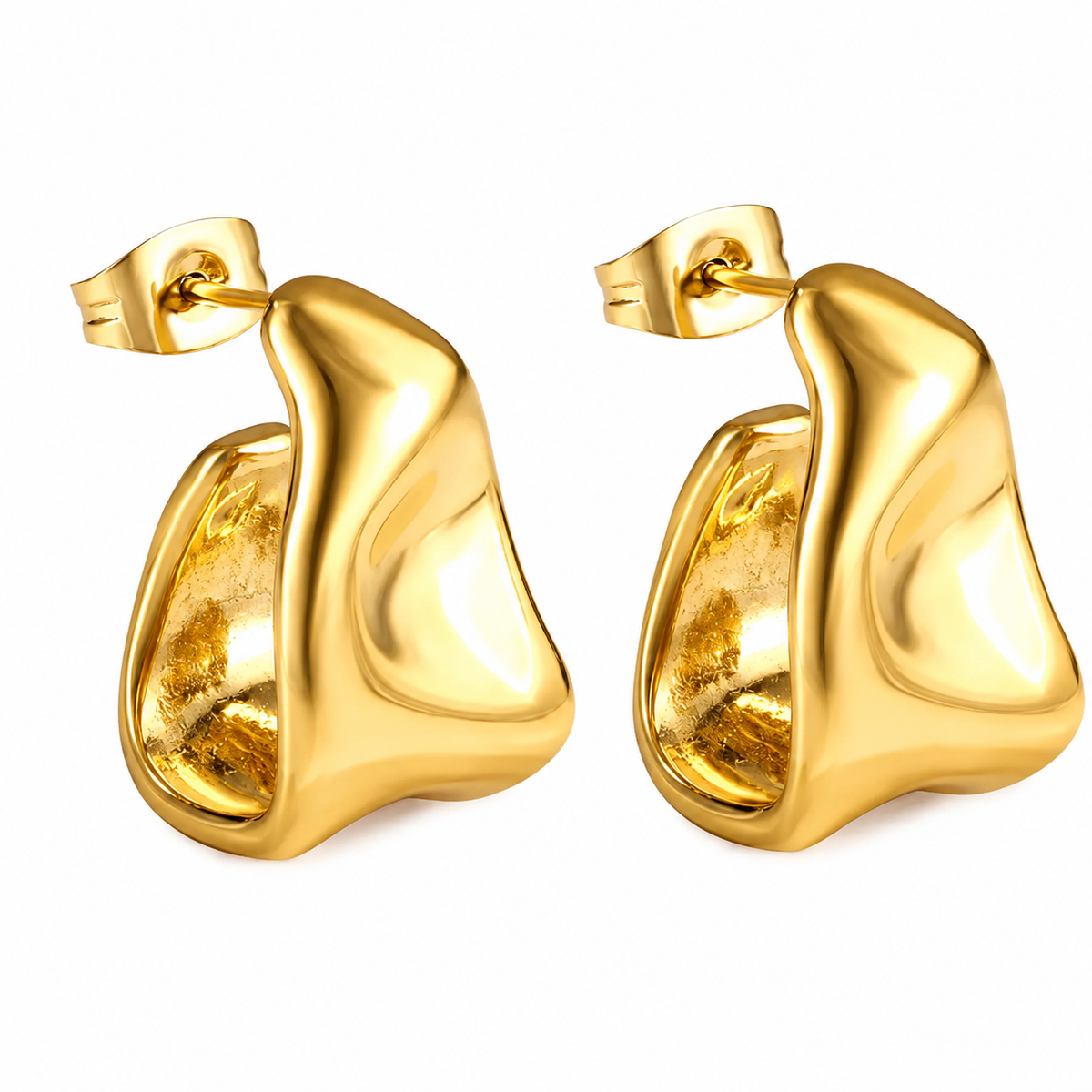 Aretes Wave Gold