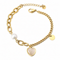 Pulsera Pearl Chain Gold