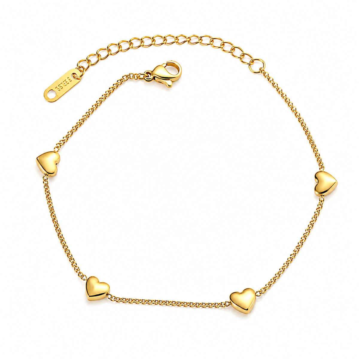 Pulsera Delicate Hearts Gold
