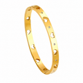 Brazalete Hearts Shine Gold