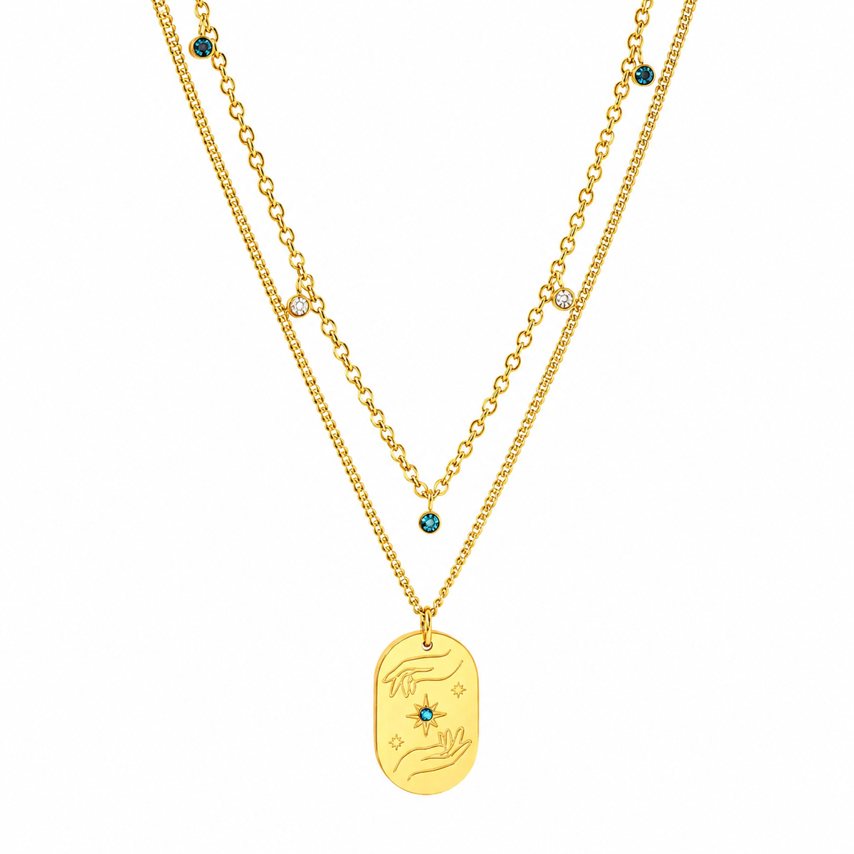 Collar Mystic Hands Gold