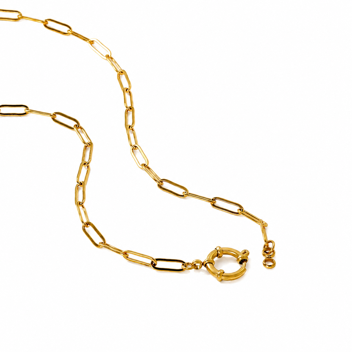 Collar Paperclip Luxe Gold